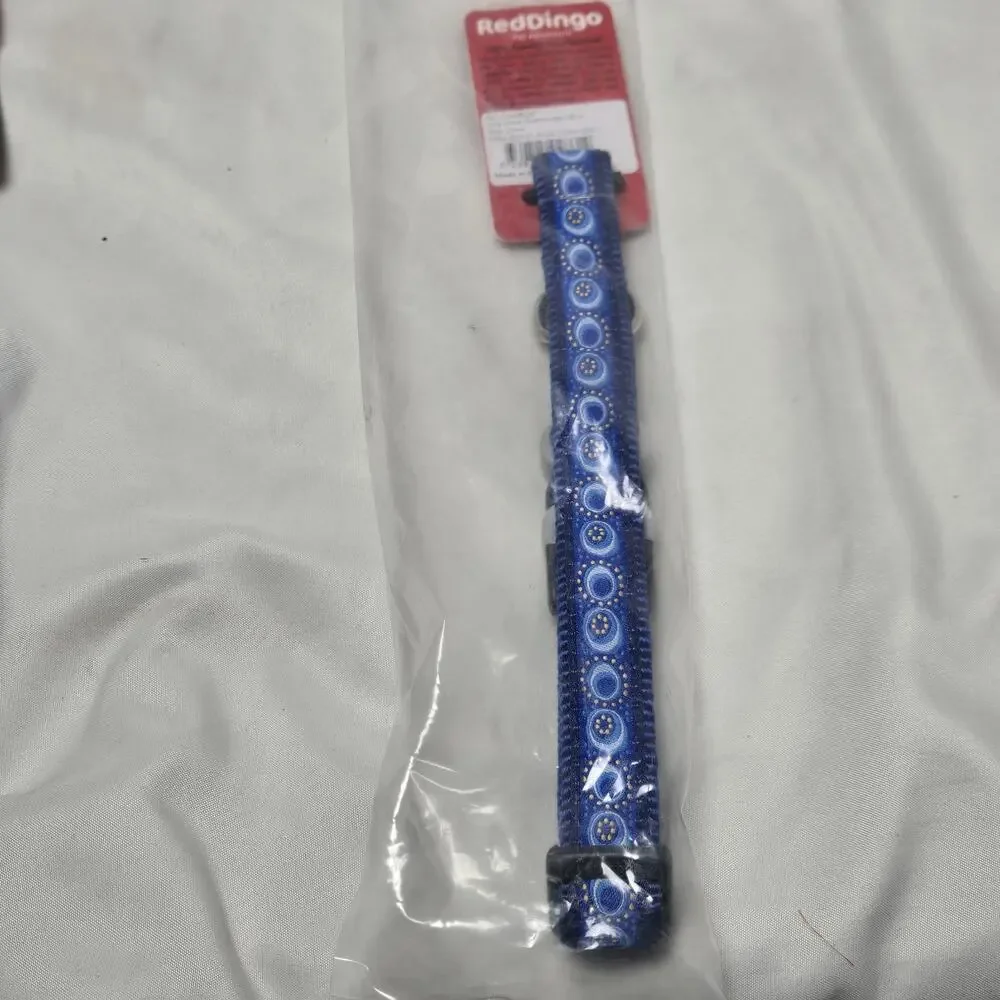 Red Dingo 20mm Dog Collar Blue NWT